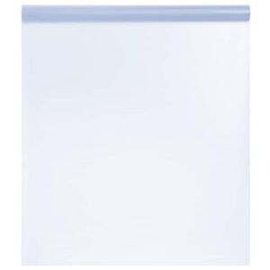 vidaXL Okenn&aacute; f&oacute;lia statick&aacute; matn&aacute; siv&aacute; 45x500 cm PVC
