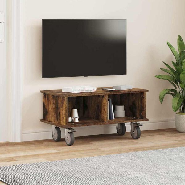 vidaXL TV stol&iacute;k Dymov&aacute; dub 68,5 x 35 x 35 cm Kompozitn&eacute; drevo