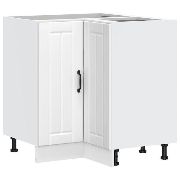 vidaXL Kuchynsk&aacute; rohov&aacute; z&aacute;kladn&aacute; skrinka Lucca biela kompozitn&eacute; drevo