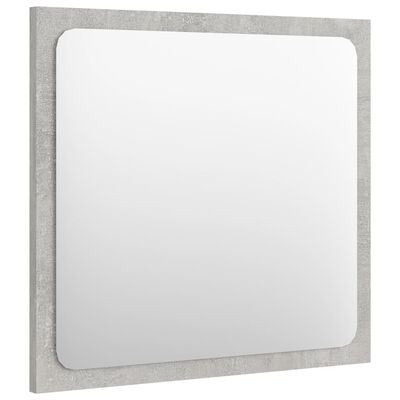 vidaXL Kúpeľňové zrkadlo, betónovo sivé 40x1,5x37 cm, kompozitné drevo