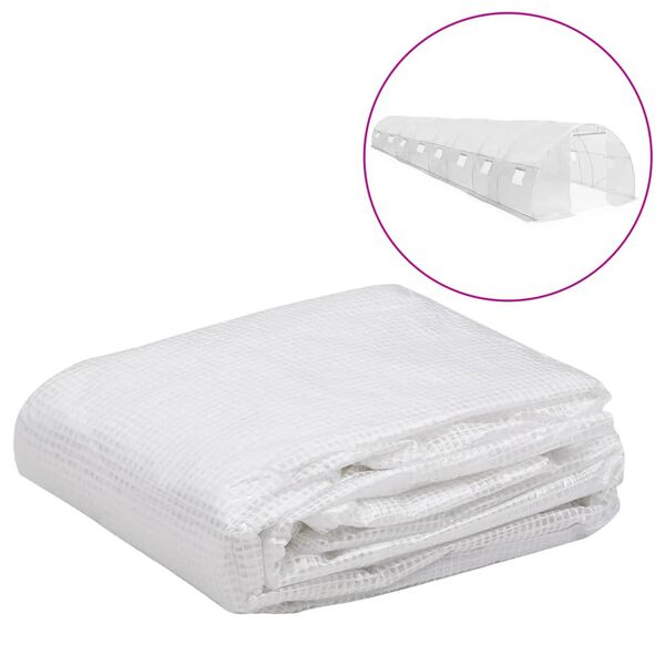 vidaXL N&aacute;hradn&aacute; plachta na sklen&iacute;k (36 m&sup2;) 3x12x2 m, priehľadn&aacute;