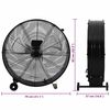 vidaXL Priemyseln&yacute; bubnov&yacute; ventil&aacute;tor 77 cm 187,7 W, čierny