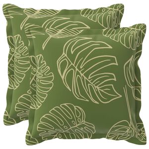 vidaXL Poťah na podložku 2 ks HOUTEN Design s listami 30 x 30 cm