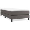 vidaXL Boxspring posteľ s matracom sivá 90x190 cm umelá koža