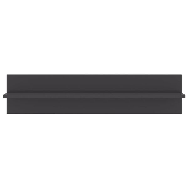 vidaXL N&aacute;stenn&eacute; police 4ks, leskl&eacute; siv&eacute; 80x11,5x18cm, kompozitn&eacute; drevo