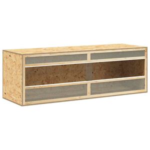 170883 vidaXL Ter&aacute;rium spracovan&eacute; drevo 144x46x48 cm