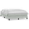 vidaXL Box Spring Posteľ s matracom Svetlosiv&aacute; 160x220 cm Zamat