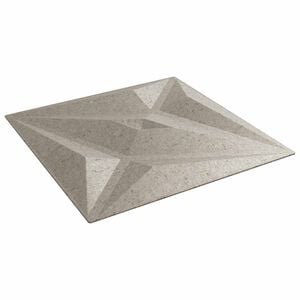 vidaXL N&aacute;stenn&eacute; panely 12 ks 50 x 50 cm Star Beton XPS Pena