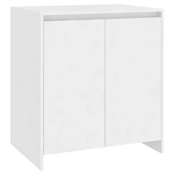 vidaXL Komoda biela 70x41x75 cm spracovan&eacute; drevo