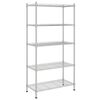 vidaXL Reg&aacute;l s 5 policami 90x35x180 cm chr&oacute;movan&yacute; 250 kg