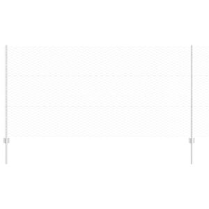 vidaXL Plot s podperou Strieborn&aacute; 1,2 x 25 m Oceľ