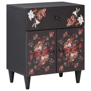 vidaXL Nočn&yacute; stol&iacute;k Viacfarebn&yacute; 50 x 33 x 60 cm Mas&iacute;vne mango drevo