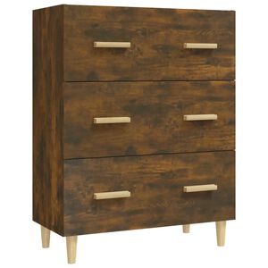 vidaXL Komoda dymov&yacute; dub 70x34x90 cm spracovan&eacute; drevo