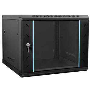 vidaXL Sieťov&yacute; kabinet s &uacute;ložiskom Čierna 60 x 60 x 50 cm Oceľ