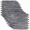 vidaXL Mozaikov&eacute; dlaždice Siv&aacute; 30 x 30 cm Mramor