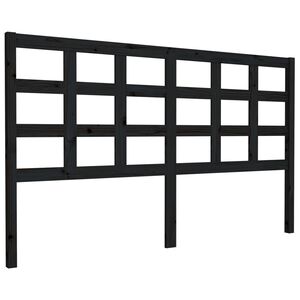 vidaXL Čelo postele čierne 165,5x4x100 cm mas&iacute;vna borovica