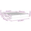 VidaXL R&aacute;m postele bez matraca 135x190 cm Dub z mas&iacute;vneho dreva