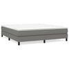 vidaXL Posteľn&yacute; r&aacute;m s boxspringom tmavosiv&aacute; 180x200 cm l&aacute;tka