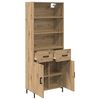 vidaXL Highboard Remeseln&yacute; dub 69,5 x 34 x 180 cm Kompozitn&eacute; drevo