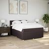 vidaXL Boxspring posteľ s matracom tmavohned&aacute; 140x190 cm l&aacute;tka