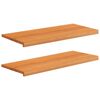 vidaXL Parapety 2 ks Svetlohned&aacute; 100 x 40 x 2 cm Mas&iacute;vne bukov&eacute; drevo