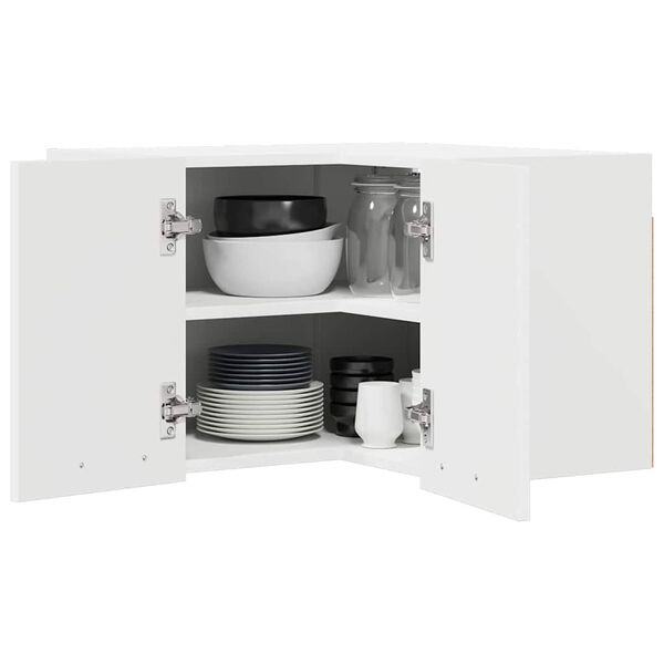 vidaXL Z&aacute;vesn&aacute; skrinka Biela 57 x 57 x 40 cm Kompozitn&eacute; drevo