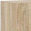 vidaXL TV nástenná skrinka s LED svetlami dub sonoma 30,5x35x70 cm