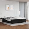 vidaXL Boxspring posteľ s matracom čierna 180x200 cm umel&aacute; koža