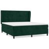 vidaXL Posteľn&yacute; r&aacute;m boxsping s matracom tmavozelen&yacute; 180x200 cm zamat