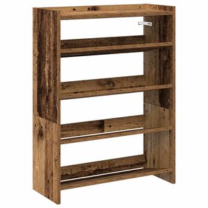 vidaXL Reg&aacute;l na top&aacute;nky star&eacute; drevo 60x25x81 cm spracovan&eacute; drevo