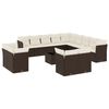 VidaXL 14-dielna z&aacute;hradn&aacute; sedacia s&uacute;prava s vank&uacute;&scaron;mi hned&yacute; polyratan