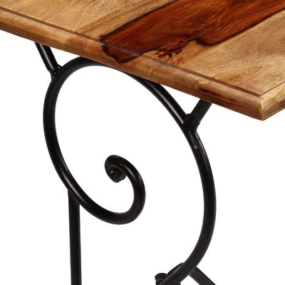 vidaXL Konzolový stolík masívne sheeshamové drevo 100x40x75 cm