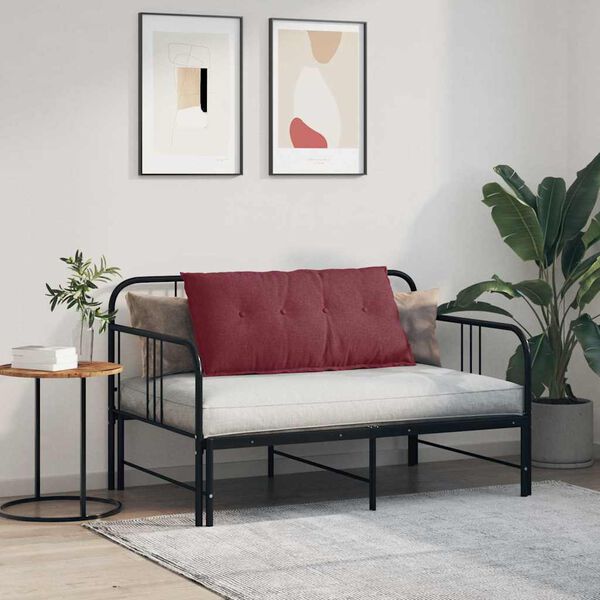 vidaXL Podu&scaron;ka na chrb&aacute;t V&iacute;no červen&eacute; 100 x 19 x 50 cm l&aacute;tka