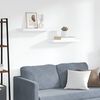 vidaXL Pl&aacute;vaj&uacute;ce n&aacute;stenn&eacute; police 2 ks, biele 60x23,5x3,8 cm, MDF