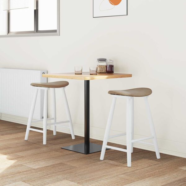 vidaXL Jed&aacute;lensk&eacute; stoličky 2 pcs Biela 46 x 37 x 63 cm