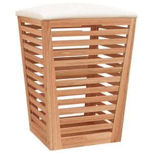 vidaXL K&uacute;peľňov&aacute; stolička 40,5x40,5x56 cm mas&iacute;vne orechov&eacute; drevo