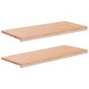vidaXL Parapety 2 ks Pr&iacute;rodn&aacute; 90 x 40 x 2 cm Mas&iacute;vne bukov&eacute; drevo