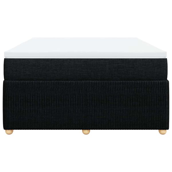 vidaXL Posteľn&yacute; r&aacute;m boxspring s matracom čierny 160x200 cm l&aacute;tka