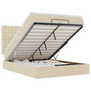 VidaXL Osmansk&aacute; posteľ s matracom a LED kr&eacute;movou 140x200 cm L&aacute;tka