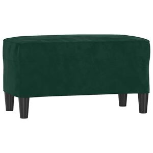 vidaXL Lavička tmavozelen&aacute; 70x35x41 cm zamat