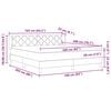 vidaXL Posteľ s pružinov&yacute;m r&aacute;mom s matracmi Kr&eacute;mov&aacute; 160 x 200 cm l&aacute;tka