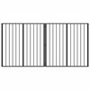 vidaXL Psia br&aacute;na 2 pcs Čierny 100 x 100 cm Pozinkovan&aacute; oceľ