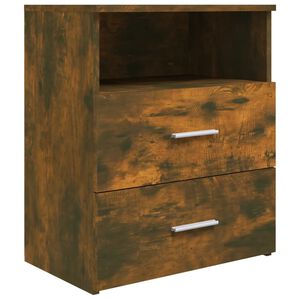vidaXL Nočn&yacute; stol&iacute;k dymov&yacute; dub 50x32x60 cm
