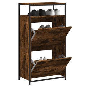 vidaXL Botn&iacute;k dymov&yacute; dub 60x34x112 cm kompozitn&eacute; drevo