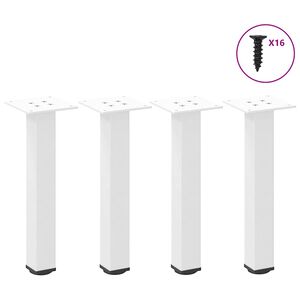 vidaXL Nohy konferenčn&eacute;ho stol&iacute;ka 4 ks biele 30-32 cm oceľov&eacute;