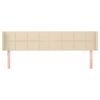 vidaXL Čelo postele so z&aacute;hybmi kr&eacute;mov&yacute; 163x16x78/88 cm l&aacute;tka