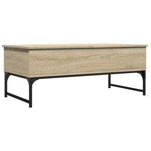 vidaXL Konferenčn&yacute; stol&iacute;k siv&aacute; sonoma 100x50x40cm kompozitn&eacute; drevo kov