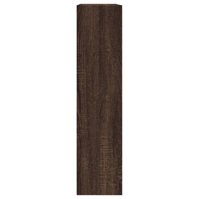 vidaXL Botník hnedý dub 80x21x87,5 cm kompozitné drevo