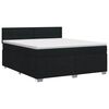 vidaXL Posteľ boxspring s matracom Čierna 160 x 200 cm L&aacute;tka