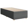vidaXL Boxspring posteľ s matracom tmavosiv&aacute; 90x190 cm l&aacute;tka
